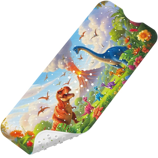 Alfombra de baño para bebé Elisstaence Upgrade con dibujos animados, antideslizante, 100 x 40 cm