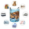 thumbnail image 6 of Easygdp Animals on Noah's Ark Large Dirty Clothes Hamper, Lightweight Storage Basket, Household Laundry Bag with Handle - Medium, 6 of 8