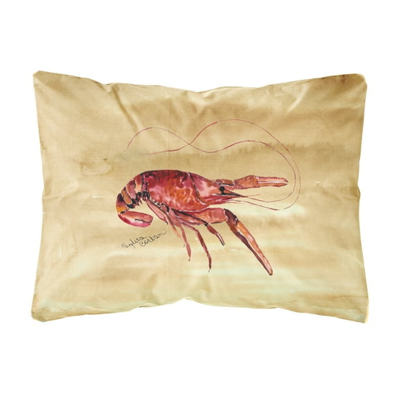 Carolines Treasures 8230PW1216 Crawfish Canvas Fabric Decorative Pillow, 12H x16W, multicolor