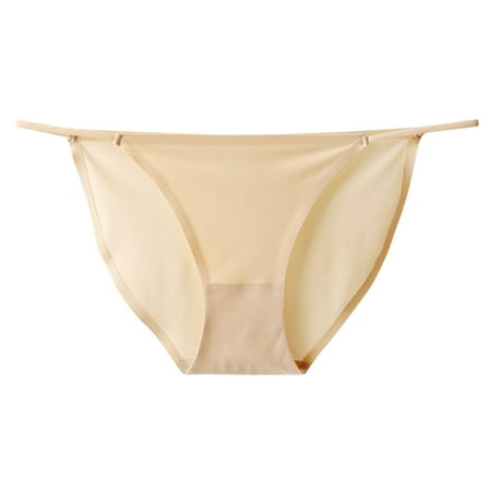 

eczipvz Seamless Underwear for Women Womens In The Waist Is Pure Cotton Hollow Out And Raise The Pure Brief Panties Khaki