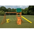 thumbnail image 5 of Sky View Cedar Backyard Playset Yellow Slide | W: 17'10" D: 9'4" H: 9'9" | Glider & Belt Swings | Binoculars, Steering Wheel & Telescope | Kids Age 3-12 | ASTM Standards | 10-Year Warranty on Wood, 5 of 5