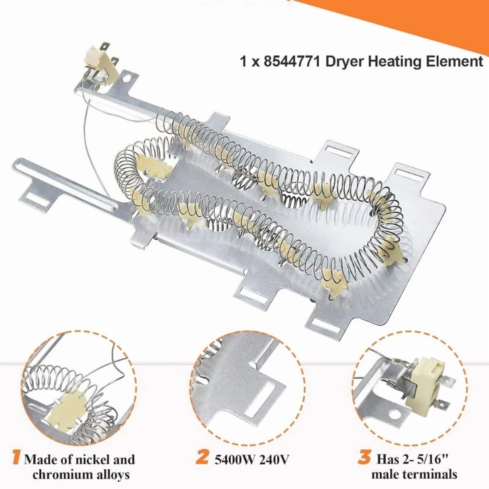 8544771 Dryer Heating Element Replacement Part for w10836011 wp8544771vp
