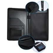 Aibecy Portable Business Portfolio Padfolio Folder Document Case Organizer PU Leather with Business Card Holder Memo Note Pad