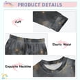 thumbnail image 3 of FORMRS Toddler Unisex Long Sleeve Top and Pants Pajama Set 2-Piece Sleepwear, Sizes 18M-8Y, Gray Sky Pattern, 3 of 6
