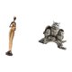 thumbnail image 5 of Figura de búho, estatua de mujer africana, escultura de resina, figuras coleccionables, artesanías de animales, decoración adecuada para regalar,, 5 of 8