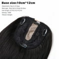thumbnail image 5 of Benehair 100% Real Remy Human Hair Extensions Clip In Topper Toupee Hairpiece Silk Base for Women Hair Loss 12cm*10cm US, 5 of 12