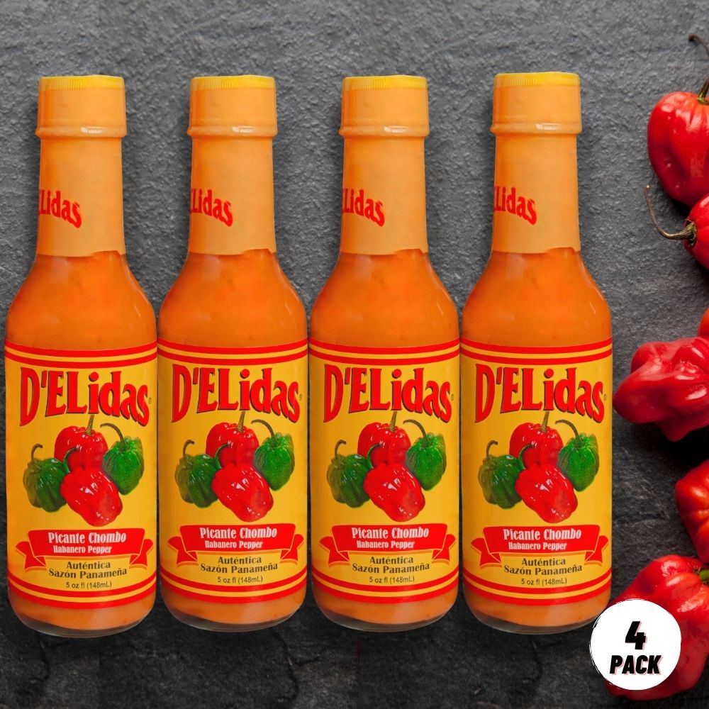 D'ELidas Habanero Hot Sauce, All Natural Chombo Picante Sauce #1 in Panama (5oz, 4-pack) - image 4 of 7