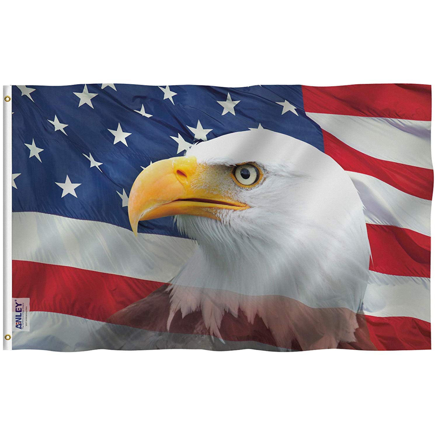 USA eagle flag  5ft x 3ft Americana retro 