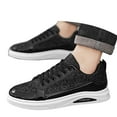thumbnail image 3 of Men's Fashion Sneakers Glitter Sparkly Tennis Shoes Shiny Sequin Low Cut Casual Skate Shoes, 3 of 8