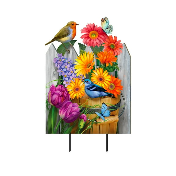 Briarwood Lane Birds and Blooms Metal Art
