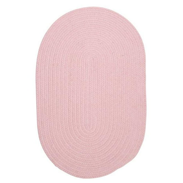 Colonial Mills Rug WL20R120X120 Bristol - Blush Pink 10 ft. round Braided Rug