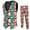 Brown, variant on Men's Christmas Print Suit Jacket Trousers Two Piece Party with Tie Funny Novelty Xmas Outfit