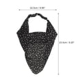 thumbnail image 4 of Unique Bargains 1pc Stylish Ditsy Floral Headwrap 9.25''x8.86'' Black, 4 of 6