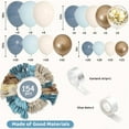 thumbnail image 4 of Ayieyill 156pcs Dusty Blue Balloon Arch Kit for Baby Shower, Wedding, Birthday, Party Decor, 4 of 8
