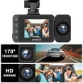 thumbnail image 4 of Hwkond Dash Cam Dash Cam WiFi 1080P FHD Car Driving Recorder Front And Inside Two Lens Car Cameras HD Infrared Night Vision/G Sensor/Loop Recording With 32GB Memory Card on Clearance, 4 of 9