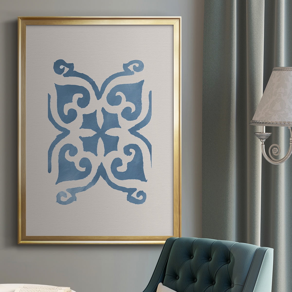 Monochrome Terra Mesa Tile II Premium Framed Print - Ready to Hang
