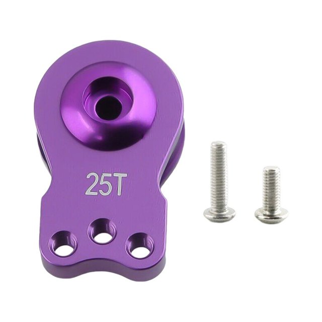 Servo d'Amortissement en Métal Protection de Bras Réglable RC Voiture Crawler Pièce Dispositif de Protection Résistant à l'Usure Violet Trois Trous