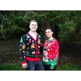thumbnail image 4 of Socal Look Women's Ugly Christmas Sweater, Long Sleeve V-Neck Acrylic Holiday Cardigan, S, 4 of 10