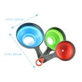 thumbnail image 6 of Monyance kitchen funnel 3-Pack Silicone Collapsible Funnels for Kitchen and Bottles(7.68X4.72X1.38Inches), 6 of 10