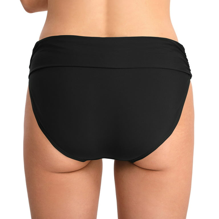 B91xZ Bikini Bottoms for Women High Waisted Bikini Bottoms High Cut Swim  Bottom Full Coverage Swimsuit Bottom Sports Black,XXL 