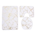 thumbnail image 4 of Juego de alfombras de baño, alfombras absorbentes de agua, felpudo antideslizante, alfombra lavable, Pedestal Blanco, 4 of 8