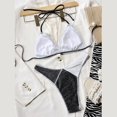 thumbnail image 4 of Gibobby Traje de Baño Sexy Bikini Traje de baño de dos piezas para mujer Bikini con panel sexy(Negro,G), 4 of 5