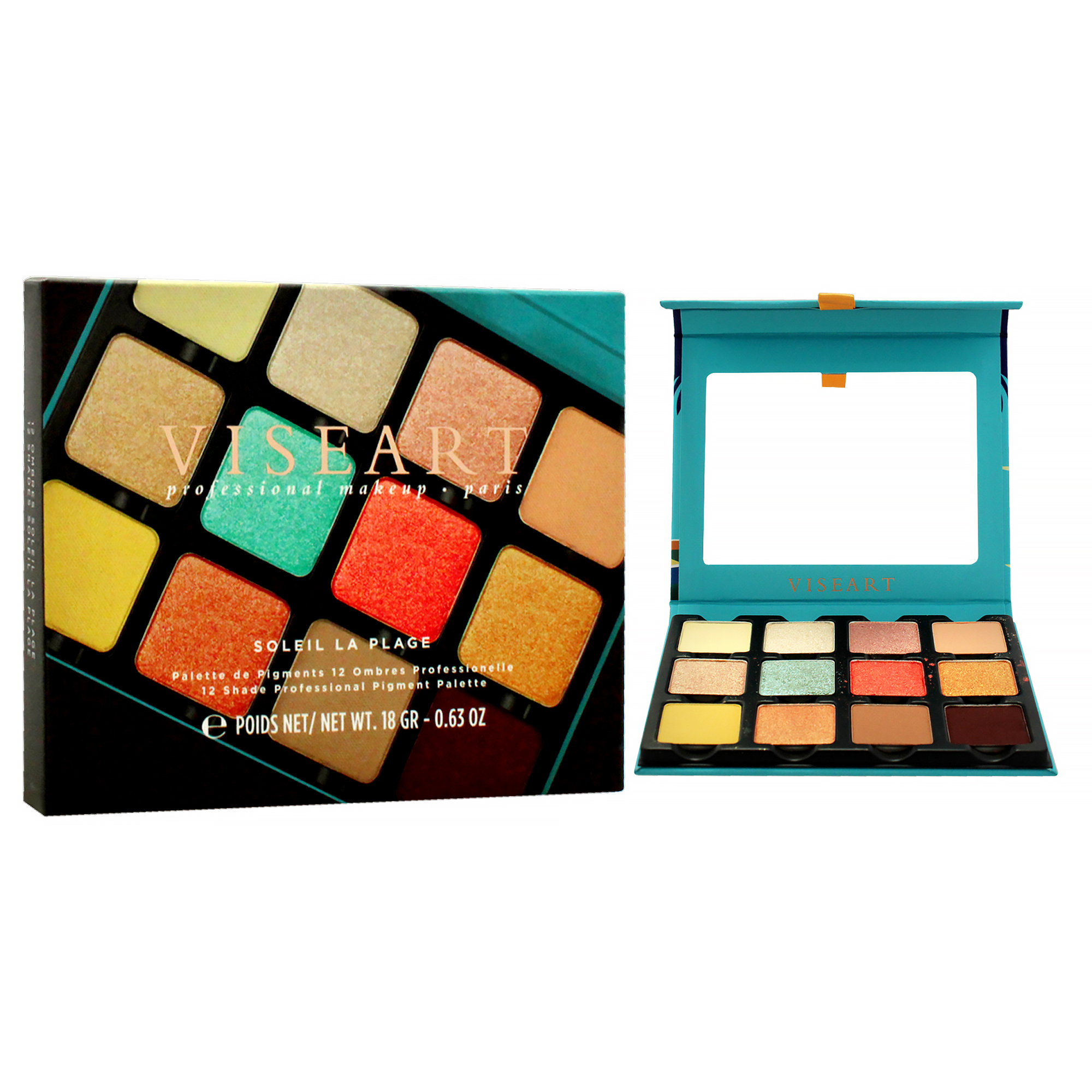 Viseart Paris Eyeshadow Palette - Soleil La Plage , 0.63 oz Eye Shadow