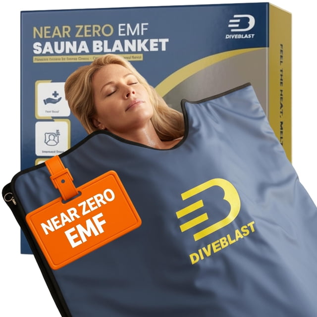 Manta de sauna infrarroja DIVEBLAST de EMF casi nulo para el hogar