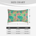 thumbnail image 6 of Naloa Colorful Palm Leaves Pillowcase, Throw Pillowcase, Wrinkle-Free, Stain-Resistant with Hidden Zipper for Bedroom Sofa - 16"x24", 6 of 9