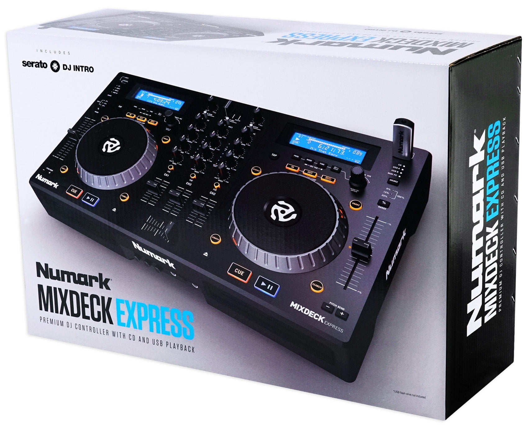 Numark Mixdeck Express Premium DJ Mixer/Controller w/ Dual CD+USB