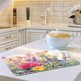 thumbnail image 6 of Dish Drying Mat Spring Flowers and Butterfly Absorbent Dry Mats for Dishes Draining Pad for Kitchen Countertop 18" x 24", 6 of 7