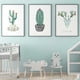 thumbnail image 3 of Pinturas de cactus Poster sin marco Planta tropical Planta de lona Impresión de lienzo Obras de lienzo Decoración de dormitorio Decoración 3 piezas Inevent HA011002-00, 3 of 7