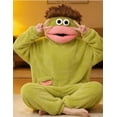 thumbnail image 5 of CeleBoo Funny Big Mouth Monster Onesie Pajamas with Large Comb – Oversized Plush Fleece Hooded One Piece for Sleep & Party, 5 of 7