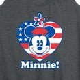 thumbnail image 3 of Disney - Minnie Flag Heart - Women's Racerback Tank Top, 3 of 5