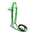 thumbnail image 2 of DYNWAVECA Horse Bridle with Rein Halter Headcollar Leadrope Horse Riding Rope Poll Strap for Lesson Course Path Dressage Arena Training 135mm, 2 of 10