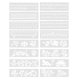 thumbnail image 2 of Hollow-out Design Painting Stencils 6Pcs Drawing Templates For In Creative White Color, 2 of 4