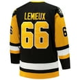 thumbnail image 3 of Men's Mitchell & Ness Mario Lemieux Black Pittsburgh Penguins Big & Tall 1991/92 Blue Line 2.0 Jersey, 3 of 3