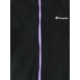 thumbnail image 2 of Champion Girls Lightweight Black & Purple Fleece Jacket Sweatshirt S (7-8), 2 of 2