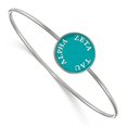 thumbnail image 1 of Solid 925 Sterling Silver Zeta Tau Alpha Enameled Slip-on Bangle (18mm), 1 of 2