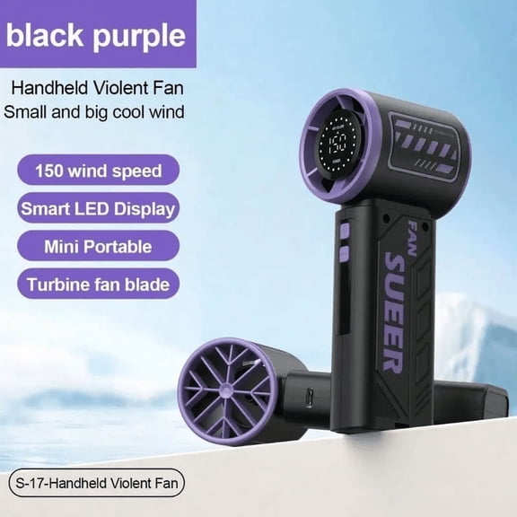 Mini Handheld AC Fan - Instant Cooling, Lightweight & USB-Powered, Perfect for Summer Outdoors