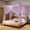 Purple, variant on Large Mosquito Net for Bed, 4-Post Bed Canopy Cover for King Size, Indoor Outdoor Camping Travel, Breathable Polyester Mesh, Easy Hang Setup for Home Patio, Fits Mattress Up to 94inx82in