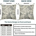 thumbnail image 5 of Vintage Floral Bird Pillow Covers 18x18 Inch Set of 2 Gray Grey Flowers Leaves Decorative Throw Pillows For Couch Chinoiserie Square Pillow Cases Home Decor For Sofa Bed Porch Living Room Outdoor, 5 of 6