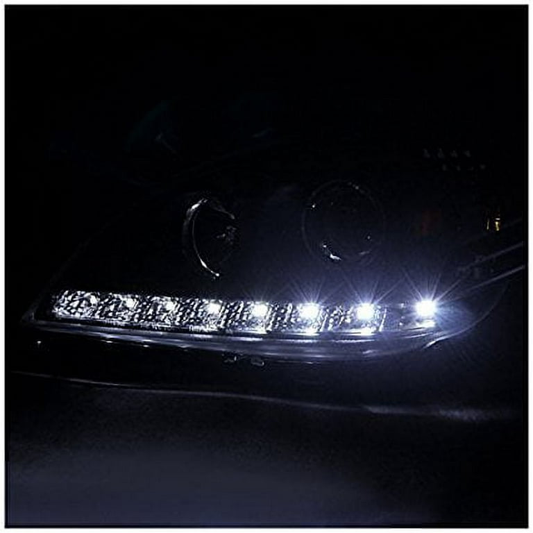 Spec-D Tuning 2LHP-BW16398JM-TM Mercedes Benz W163 ML Class Black Projector  Headlights w/ LED DRL Strip