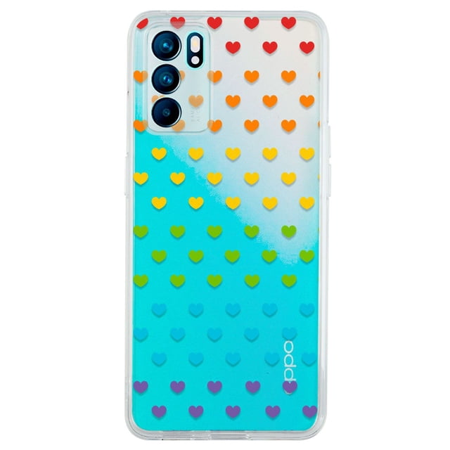 Funda InstaCase Para Oppo Realme 9i Antigolpes Corazones de Colores
