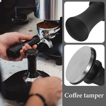 WRITWAA Black 51 Mm Coffee Tamper Stainless Steel Espresso Pressing Tool for Coffee Making