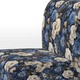 thumbnail image 4 of Designart "Roses Of Cobalt Blue Renaissance III" Blue Rose Pattern Upholstered Accent Chair - Cottage Arm Chair For Bedroom, 4 of 7