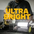 thumbnail image 2 of LUXPRO Extremely Bright Directional Pivoting 575 Lumen LED Work Light - Handheld Battery Powered Work Light for Up to 11.5 Hours Use - Portable Light for Fields, Garages, and More - Batteries Included, 2 of 7