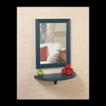 thumbnail image 3 of Pine Wooden frame Bathroom Mirror Shelves Wall Mount Mirror Renovators Supply, 3 of 3