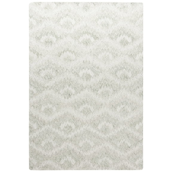 SAFAVIEH Ebony Ibrahim Distressed Area Rug, Ivory/Light Green, 8' x 10'