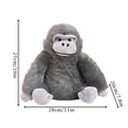 thumbnail image 5 of 11Inch Gorilla Stuffed Animal, Soft Cuddly Plush Toy For Stress Relief, Kids Adults Sensory Plushie, Desktop Fidget Toy, Christmas Birthday Gift For Nursery,A, 5 of 6